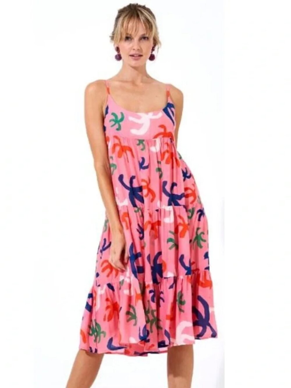 Oliphant Tank Dress in Cozumel Pink Size Large